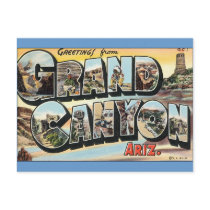 Salutations de carte postale de canyon grand
