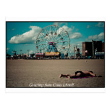 Salutations de Coney Island ! Carte Postale