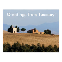 Salutations de Toscane Cartes Postales