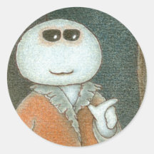 Salutations Gespenster Grüße de fantôme Adhésifs Ronds