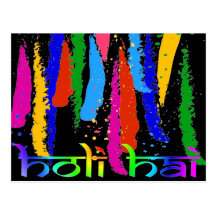 Salutations heureuses de Holi Carte Postale