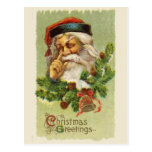 Salutations vintages de Noël Cartes Postales