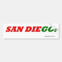 SAN DIEGO! BUMPERSTICKERS