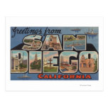 San Diego, Californië - de Grote Scènes van de Bri Wens Kaarten