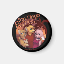 San Diego Furries Koelkast Magneten