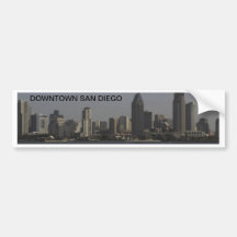San Diego van de binnenstad Bumpersticker
