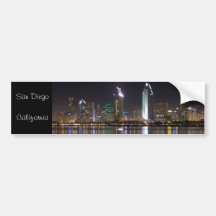 San Diego van de binnenstad, Californië Bumpersticker