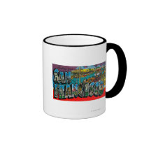 San Francisco, scènes de lettre de CaliforniaLarge Tasse