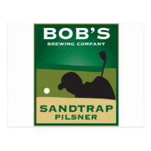Sandtrap Pilsner de Bob Cartes Postales