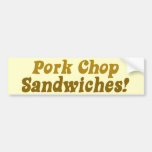 Sandwichs à côtelette de porc ! adhésifs pour voiture