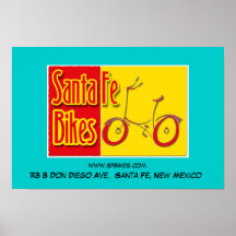 Santa Fe fait du vélo l'affiche