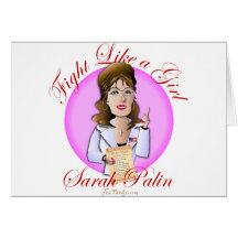 Sarah Palin 2 Wenskaart