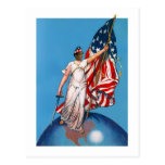Sarah Palin comme Madame Liberty Flag et carte pos
