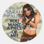 Sarah Palin - u wilt een Stuk van me? Stickers