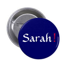 Sarah! Politieke Knoop Button