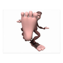 sasquatch drôle Bigfoot Carte Postale
