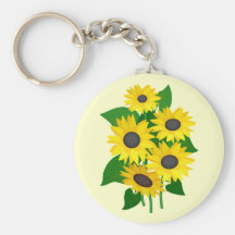 Sassy Zonnebloemen Keychain Sleutelhangers