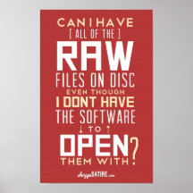 Satire de magasin - humour pour des photographes posters