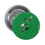Saut vert de lanterne badges avec agrafe