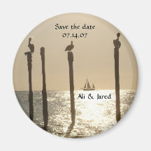 Sauvez la plage d'aimant de date/mariage de destin
