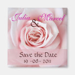 Sauvez l'aimant rose de date