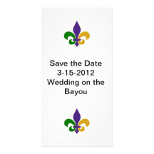 Sauvez le mariage de date sur le bayou carte avec photo