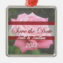 Sauvez les roses de date décoration pour sapin de noël