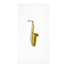 Saxophone Cartes De Vœux Avec Photo