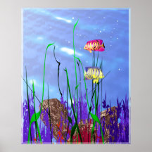 Scalaire 3d coloré affiche