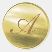 scelleur d'enveloppe de monogramme autocollants