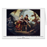 Scène avec l'ovale de Miranda et de Ferdinand Cartes
