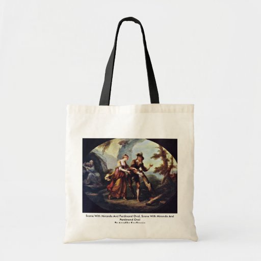 Scène avec l'ovale de Miranda et de Ferdinand Sacs De Toile
