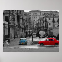 Scène cubaine de rue posters