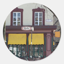 Scène de Québec Adhésif Rond