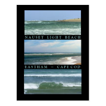 Scènes de plage légère de Nauset Carte Postale
