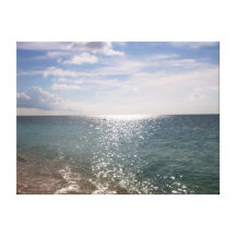 Scènes inspirées de plage d'art de toile de photos toile tendue