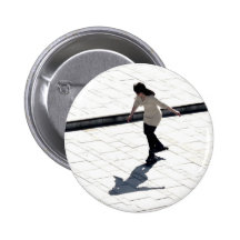 Schaatser Speld Button
