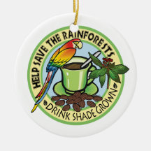 Schaduw Gekweekte Koffie Kerstboom Ornament