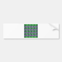Schaduwen van de Groene Energie van de Fonkeling Bumperstickers