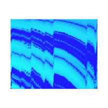 Schaduwen van het Blauwe Verpakte Art. van het Can Gallerij Wrapped Canvas