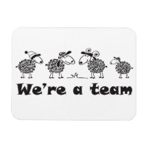 Schapen - wij zijn een team rechthoek magneten