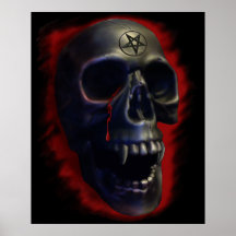 Schedel 1 van de demon Poster