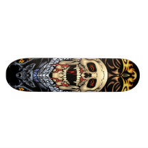 Schedels, Vampieren en Knuppels klantgericht door  Skate Decks