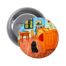 Schipperke 2 - Pièce chez Arles Badge Avec Épingle