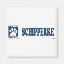 SCHIPPERKE_Blue Aimant Pour Réfrigérateur