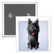 Schipperke Pin's Avec Agrafe