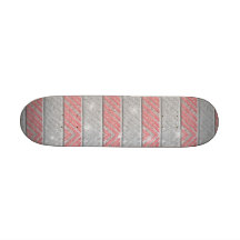 Schitter Gestreepte Zigzag Skate Deck