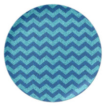 Schittert de Blauwe Chevron van Sparkly Party Borden