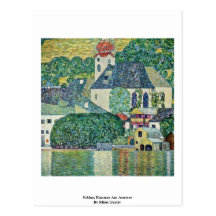 Schloss Kammer AM Attersee par Klimt Gustav Carte Postale