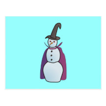 Schneehexe snow witch postkarten